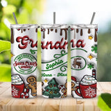 Personalized Authentic Santa Claus Approved Christmas Gift Skinny Tumbler Printed NTMTHN231052
