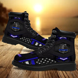 Personalized Police Department Custom Name Leather Boots Printed KVH231103