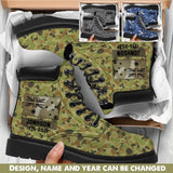 Personalized Australian Defence Force Leather Boots Printed 231112KVH