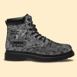 Personalized Australian Defence Force Leather Boots Printed 231112KVH