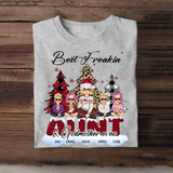 Personalized Best Freakin' Aunt & Godmother Ever Kid Names Christmas Gift T-shirt Printed HN231104