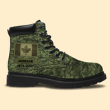 Personalized Canadian Armed Force Leather Boots Printed 231112KVH