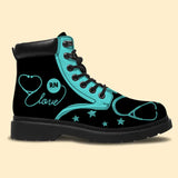 Personalized Love Nurse Custom Job Title Leather Boots Printed TQTHN231140