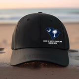 Personalized US State Flag Custom Time Black Cap QTHN1183
