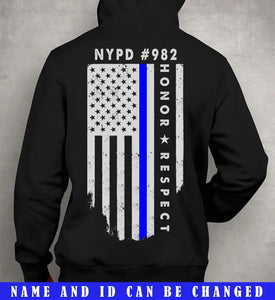 Personalized US Police Department & ID Hoodie 2D Printed LVA231213