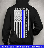 Personalized US Police Department & ID Hoodie 2D Printed LVA231213