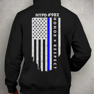Personalized US Police Department & ID Hoodie 2D Printed LVA231213