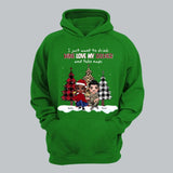 Personalized I Just Want To Drink Wine Love My Soldier And Take Naps Couple Gift Christmas Gift Hoodie 2D Printed QTHN231215