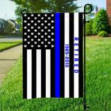 Personalized Retired US Police Served Time Garden Flag Printed KVH231233