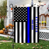 Personalized Retired US Police Served Time Garden Flag Printed KVH231233