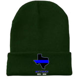 Personalized US State Flag Retired Police Custom Served Time Embroidered Beanie Printed KVH231232