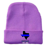 Personalized US State Flag Retired Police Custom Served Time Embroidered Beanie Printed KVH231232