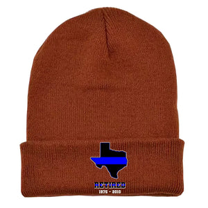 Personalized US State Flag Retired Police Custom Served Time Embroidered Beanie Printed KVH231232