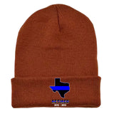 Personalized US State Flag Retired Police Custom Served Time Embroidered Beanie Printed KVH231232