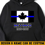 Personalized Retired Canadian Police Custom Served Time Hoodie 2D Printed QTHN231249