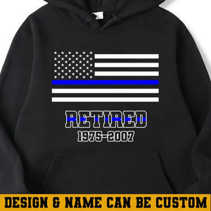 Personalized Retired US Police Custom Served Time Hoodie 2D Printed QTHN231249