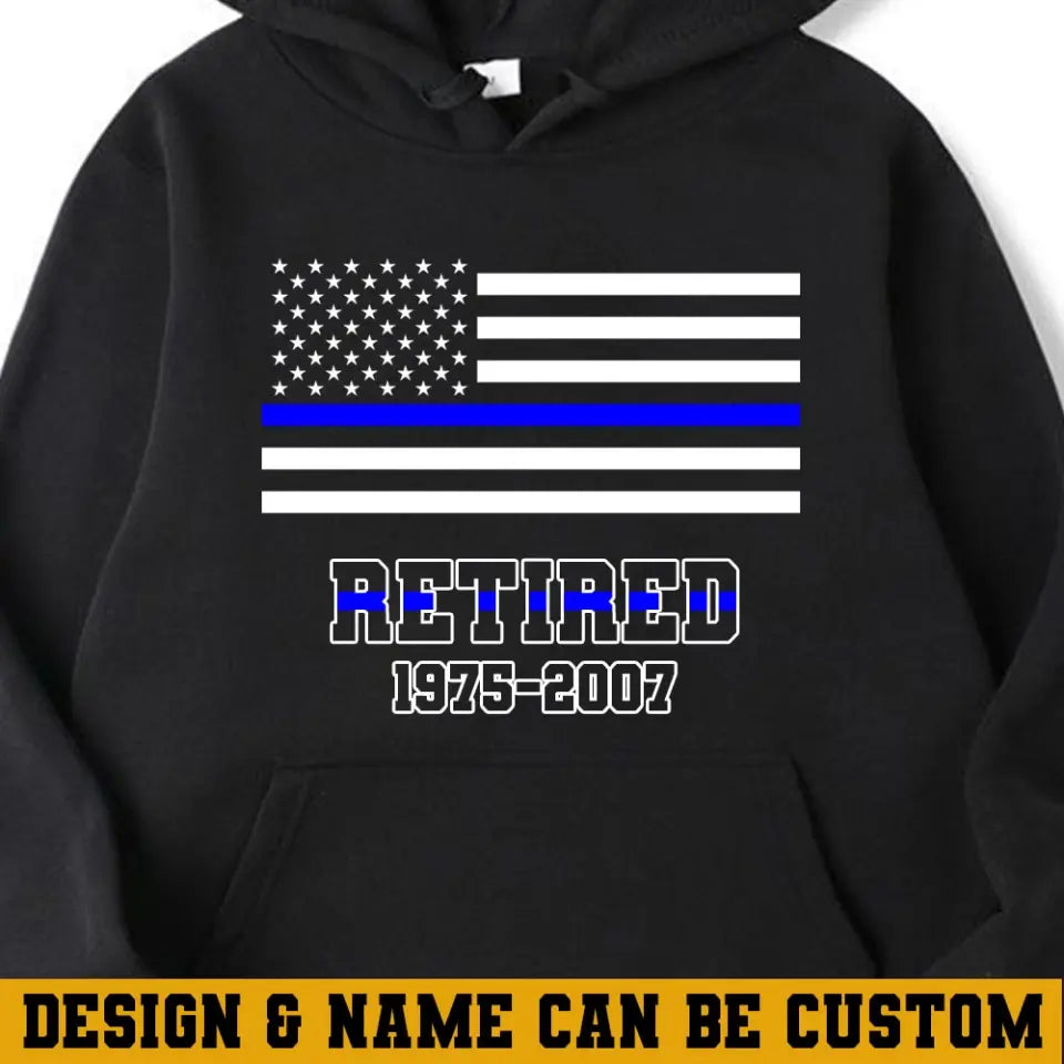Personalized Retired US Police Custom Served Time Hoodie 2D Printed QTHN231249