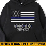 Personalized Retired US Police Custom Served Time Hoodie 2D Printed QTHN231249