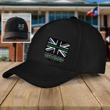 Personalized United Kingdom Thin Green Line Retired Custom Served Times Black Cap QTHN1255