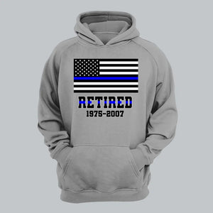 Personalized Retired US Police Custom Served Time Hoodie 2D Printed QTHN231249