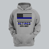 Personalized Retired US Police Custom Served Time Hoodie 2D Printed QTHN231249