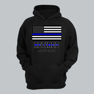 Personalized Retired US Police Custom Served Time Hoodie 2D Printed QTHN231249