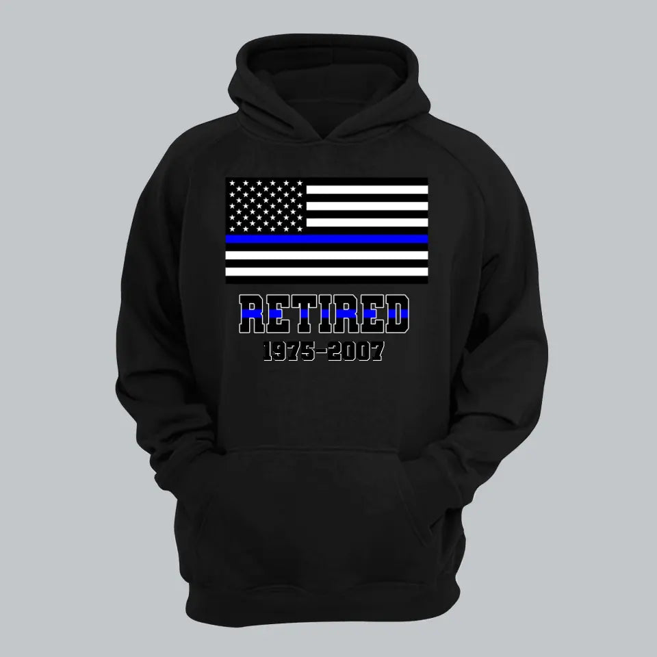 Personalized Retired US Police Custom Served Time Hoodie 2D Printed QTHN231249