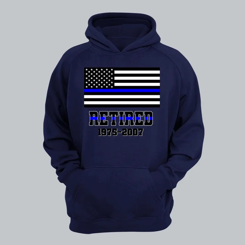 Personalized Retired US Police Custom Served Time Hoodie 2D Printed QTHN231249