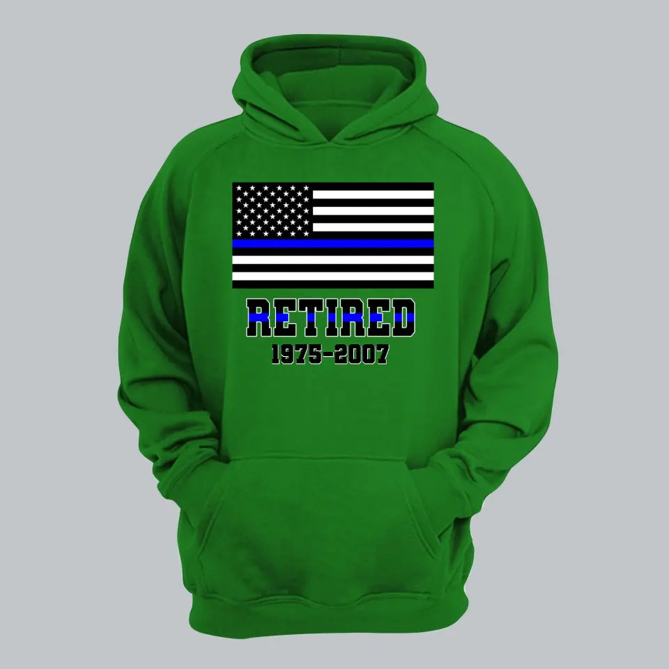 Personalized Retired US Police Custom Served Time Hoodie 2D Printed QTHN231249