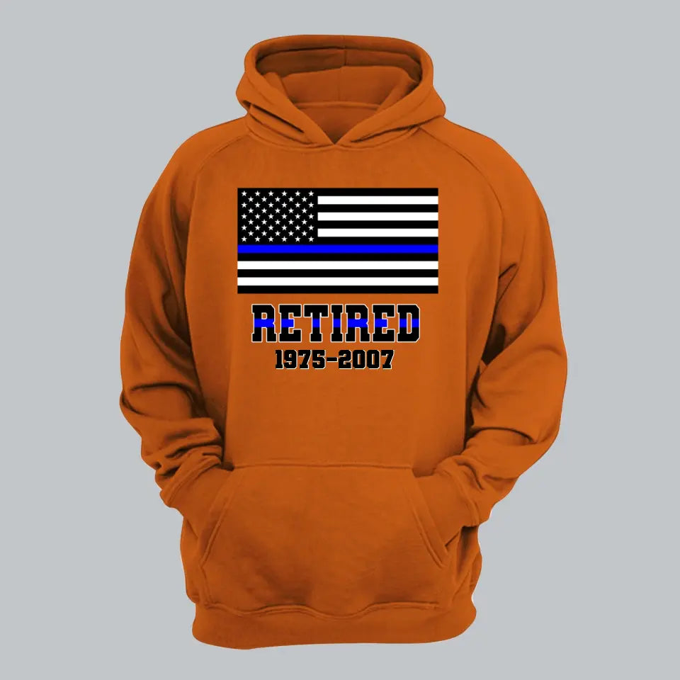 Personalized Retired US Police Custom Served Time Hoodie 2D Printed QTHN231249
