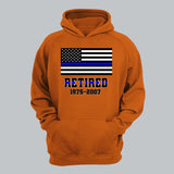 Personalized Retired US Police Custom Served Time Hoodie 2D Printed QTHN231249