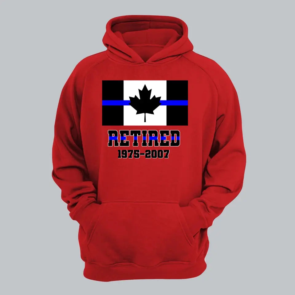 Personalized Retired Canadian Police Custom Served Time Hoodie 2D Printed QTHN231249