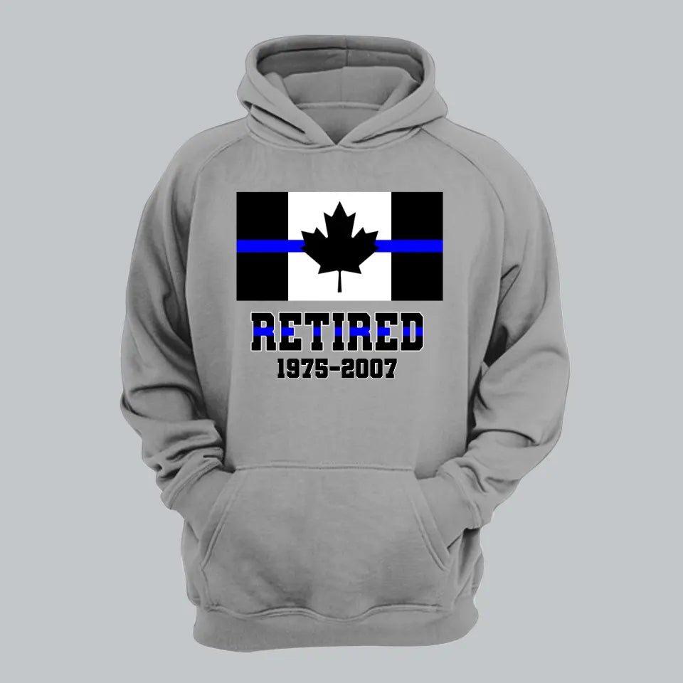 Personalized Retired Canadian Police Custom Served Time Hoodie 2D Printed QTHN231249