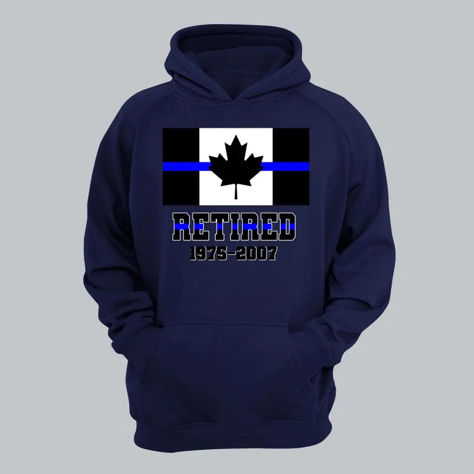 Personalized Retired Canadian Police Custom Served Time Hoodie 2D Printed QTHN231249