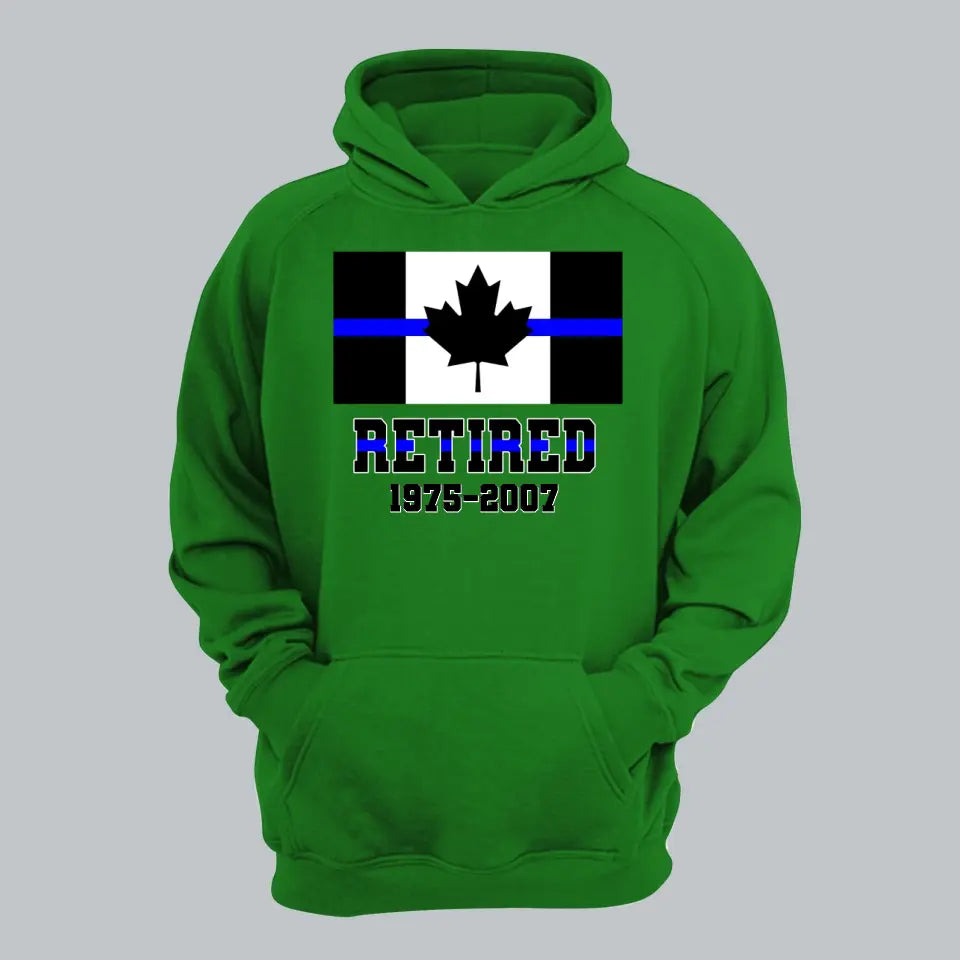 Personalized Retired Canadian Police Custom Served Time Hoodie 2D Printed QTHN231249