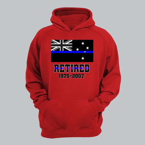 Personalized Retired Australian Police Custom Served Time Hoodie 2D Printed QTHN231249