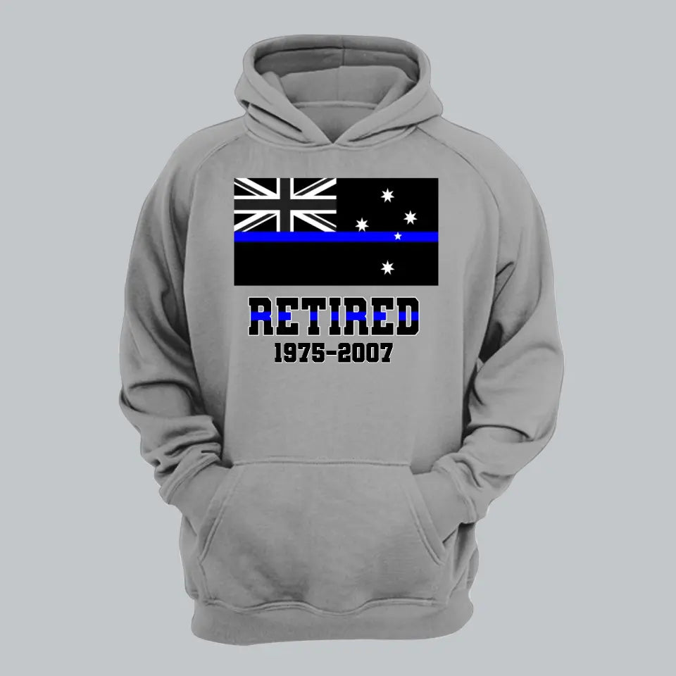 Personalized Retired Australian Police Custom Served Time Hoodie 2D Printed QTHN231249