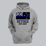 Personalized Retired Australian Police Custom Served Time Hoodie 2D Printed QTHN231249