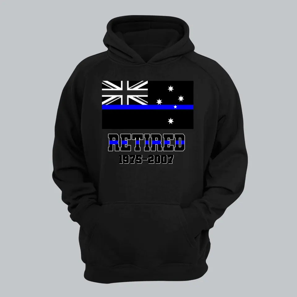 Personalized Retired Australian Police Custom Served Time Hoodie 2D Printed QTHN231249