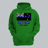 Personalized Retired Australian Police Custom Served Time Hoodie 2D Printed QTHN231249