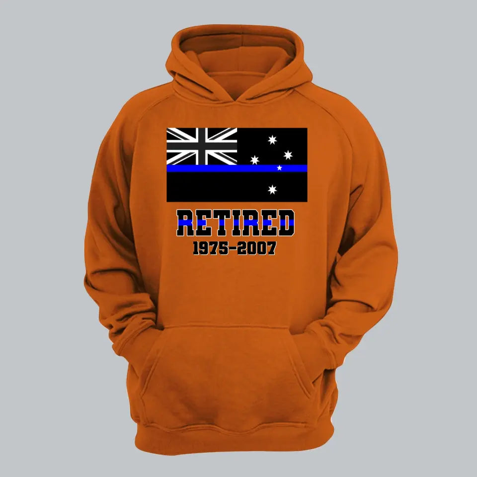 Personalized Retired Australian Police Custom Served Time Hoodie 2D Printed QTHN231249