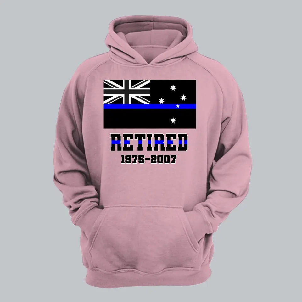 Personalized Retired Australian Police Custom Served Time Hoodie 2D Printed QTHN231249