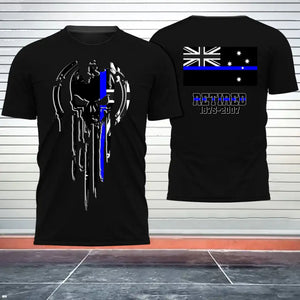 Personalized Retired Australian Police Officer Custom Served Time T-shirt Printed QTHN231261