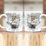 Personalized She Keeps Me Wild He Keeps Me Safe Couple Wolf White Mug Printed LVA231285