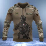 Personalized French Army Camo Hoodie 3D Printed QTVQ1279