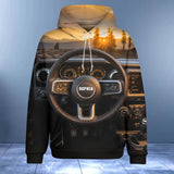 Personalized Jeep Dashboard 3D Sunrise Custom Name HN231325