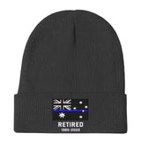 Personalized Retired Australian Police Officer Custom Served Time Embroidered Beanie Printed KVH231338