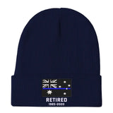 Personalized Retired Australian Police Officer Custom Served Time Embroidered Beanie Printed KVH231338