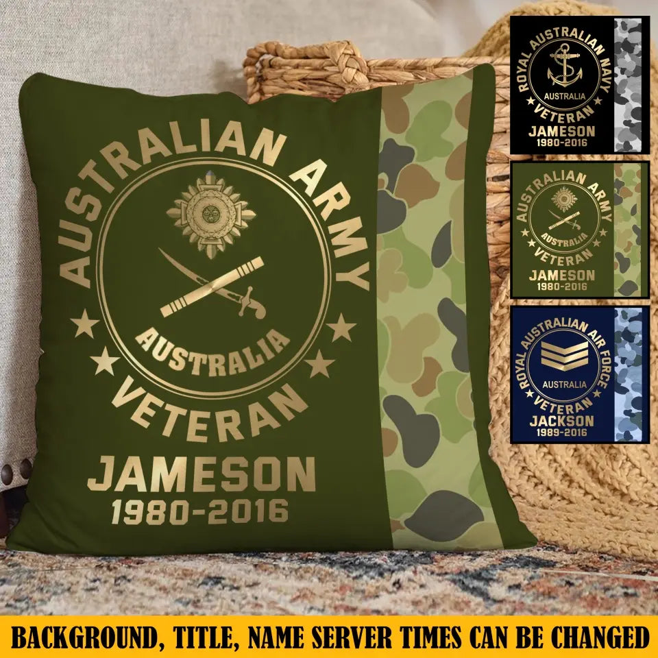 Personalized Australian Armed Forces Pillow Printed AHKVH231345