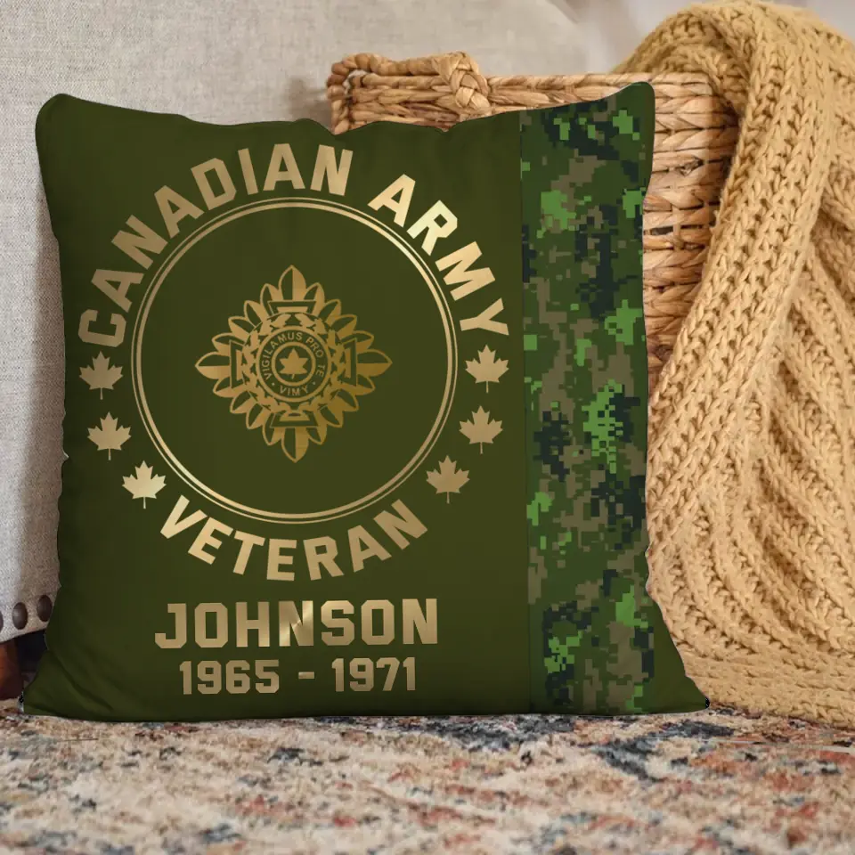 Personalized Canadian Armed Forces Pillow Printed AHKVH231345